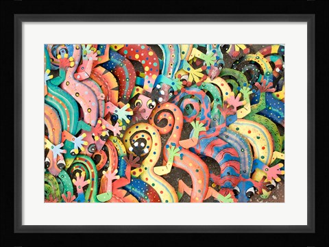 Framed Netherlands Antilles, Curacao, Market souvenirs Print