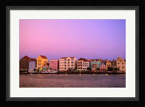 Framed Punda, Curacao, Netherlands Antilles Print