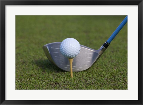 Framed Dominican Republic, Bavaro, Punta Blanca Tee off Print