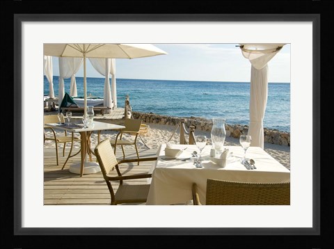 Framed Viva Cafe Restaurant, Viva Wyndham Dominicus Beach, Bayahibe, Dominican Republic Print