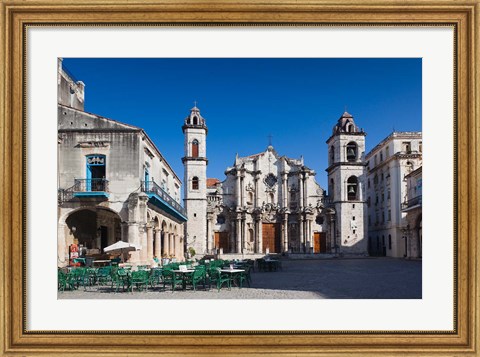 Framed Cuba, Cathedral, Catedral de San Cristobal Print