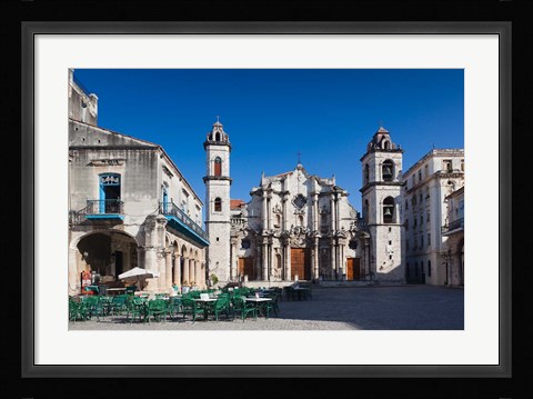 Framed Cuba, Cathedral, Catedral de San Cristobal Print