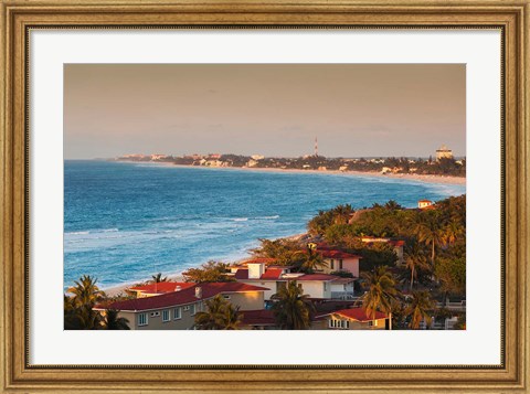 Framed Cuba, Matanzas Province, Varadero Beach, view Print