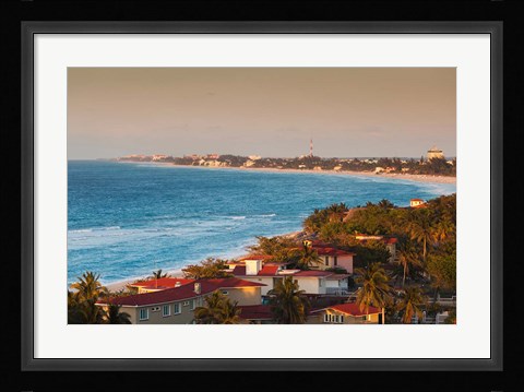 Framed Cuba, Matanzas Province, Varadero Beach, view Print