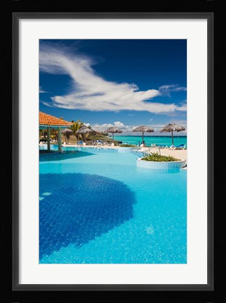 Framed Cuba, Matanzas Province, Varadero, Varadero Beach resort Print