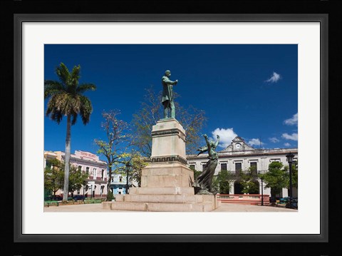 Framed Cuba, Matanzas, Parque Libertad, Monument Print