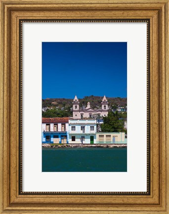 Framed Cuba, Matanzas, Waterfront, Bahia de Matanzas Bay (vertical) Print