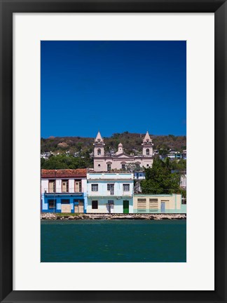 Framed Cuba, Matanzas, Waterfront, Bahia de Matanzas Bay (vertical) Print