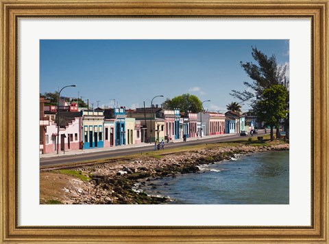 Framed Cuba, Matanzas, Waterfront, Bahia de Matanzas Bay (horizontal) Print