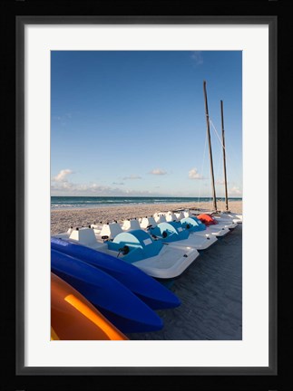 Framed Cuba, Varadero, Varadero Beach, sailboats Print
