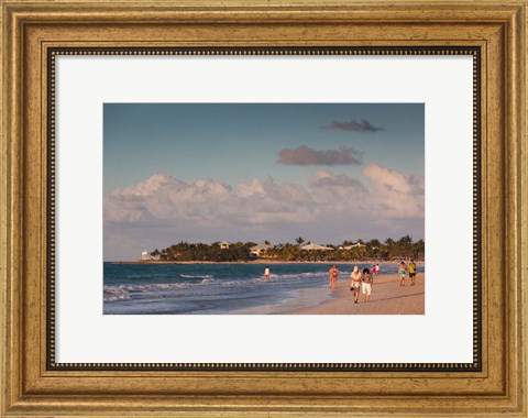 Framed Cuba, Varadero, Varadero Beach, sunset Print