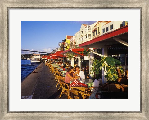 Framed Willemstad Waterfront, Curacao, Caribbean Print
