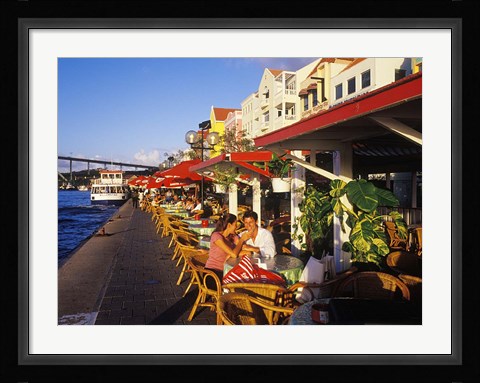 Framed Willemstad Waterfront, Curacao, Caribbean Print