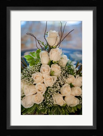 Framed Wedding floral centerpiece, Bavaro, Higuey, Punta Cana, Dominican Republic Print