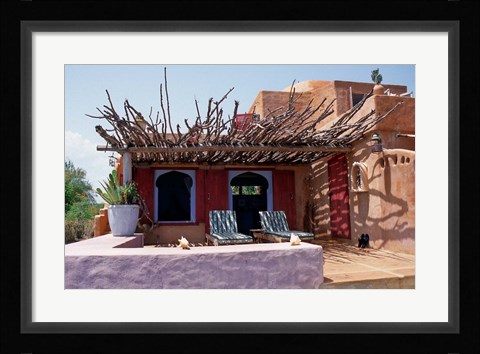 Framed Jake's Boutique Resort, Treasure Beach, Jamaica, Caribbean Print