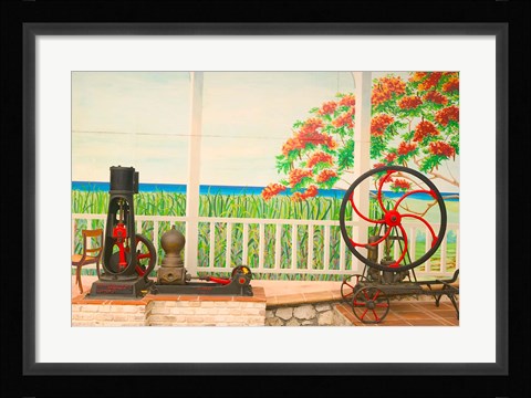 Framed 18th Century Rum Distillery, Marie-Galante Island, Guadaloupe, Caribbean Print