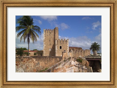 Framed Fort Ozama, Santo Domingo, Dominican Republic, Caribbean Print
