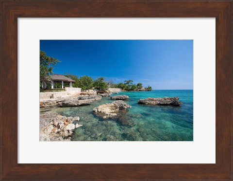 Framed Bluefields, Jamaica Southwest Coast Print