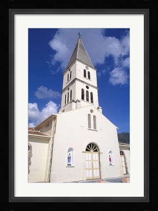 Framed St Henri Cathedral, Anse D'Arlet, Martinique, French West Indies, Caribbean Print