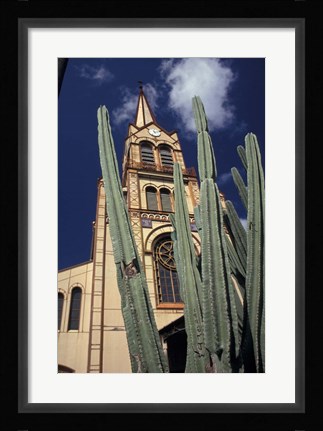 Framed Fort de  Martinique, Caribbean Print