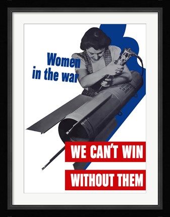 Framed Women in the War Print