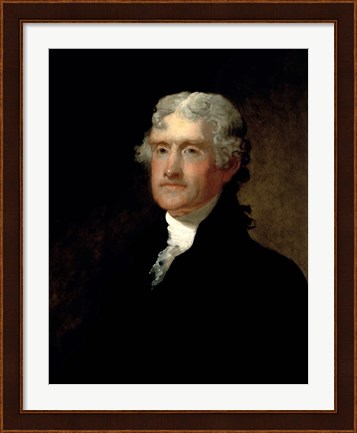 Framed Thomas Jefferson (color) Print