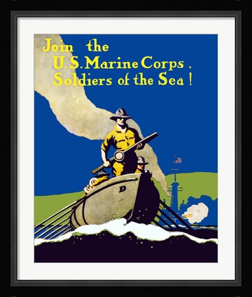 Framed Join the U.S. Marines - Soldiers of the Sea Print