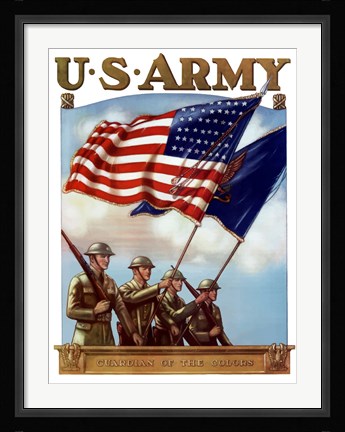 Framed U.S. Army - Guardian of the Colors Print