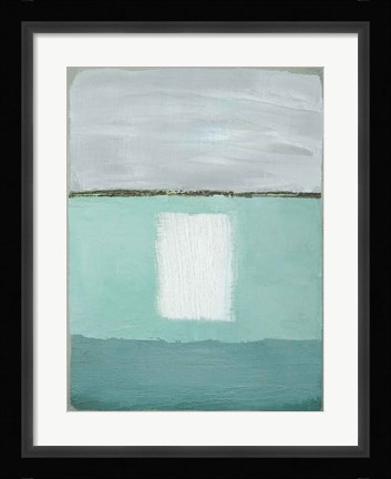 Framed Azure Blue II Print