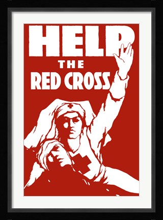 Framed Help the Red Cross Print