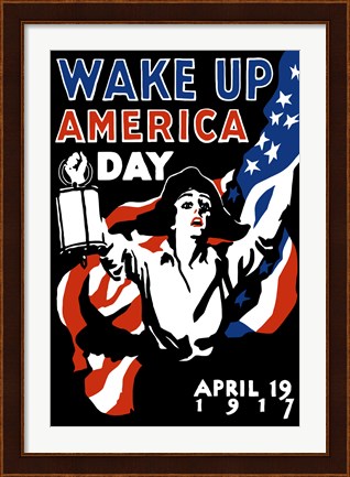 Framed Wake Up America Day Print
