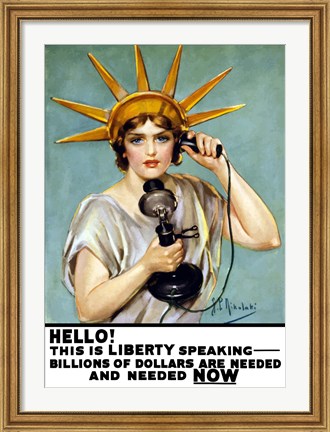 Framed Liberty Speaking Print
