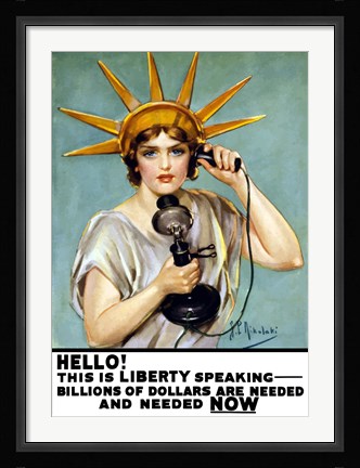 Framed Liberty Speaking Print