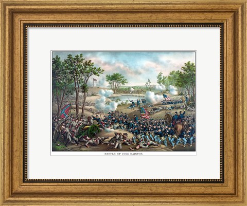 Framed Battle of Cold Harbor Print