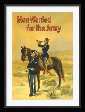 Framed Men Wanted for the Army Print