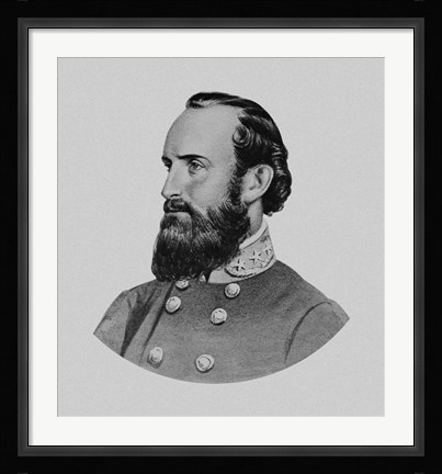 Framed General Thomas Stonewall Jackson Print