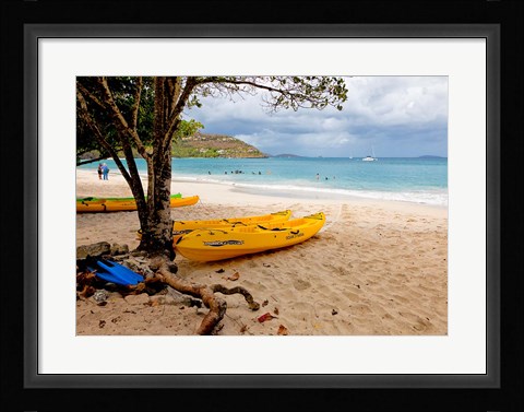 Framed Cinnamon Bay on the Island of St John, US Virgin Islands Print