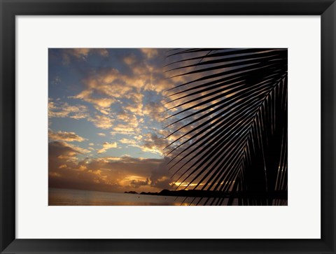 Framed USVI, StThomas, Lindergh Bay, Emerald Beach Print