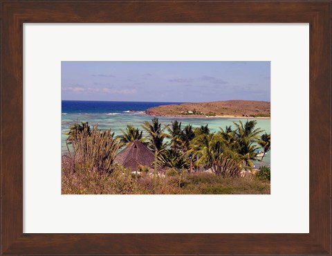 Framed St Jean Beach, St Barts Island, Caribbean Print