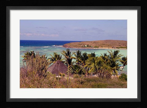 Framed St Jean Beach, St Barts Island, Caribbean Print