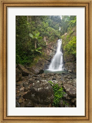 Framed Puerto Rico, El Yunque, La Mina Waterfalls Print