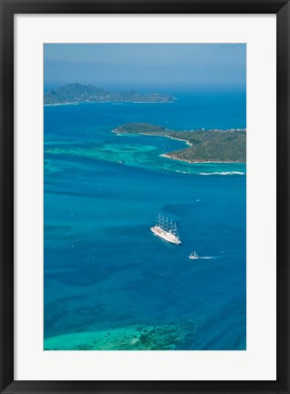 Framed Tobago Cays, St Vincent and the Grenadines Print