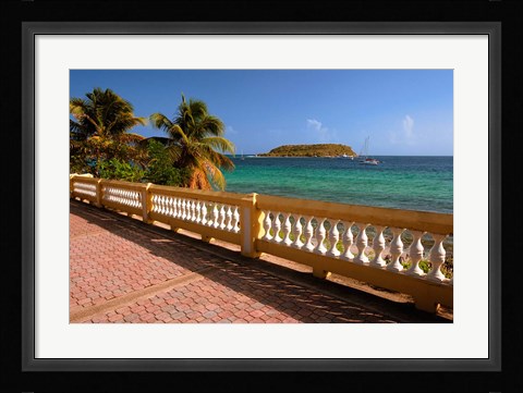 Framed Puerto Rico, Esperanza, Vieques Island and boats Print