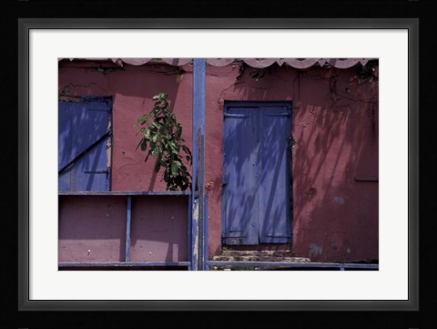 Framed Front Porch on Saint Croix, Caribbean Print