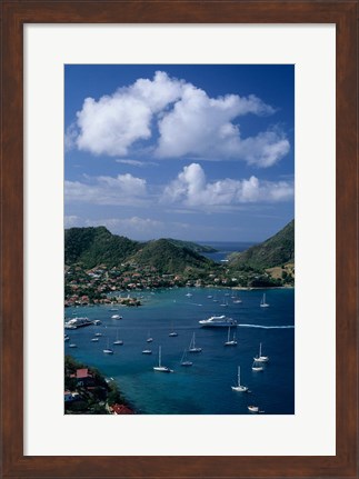 Framed French West Indies, Isle des Saintes, Bourg harbor Print