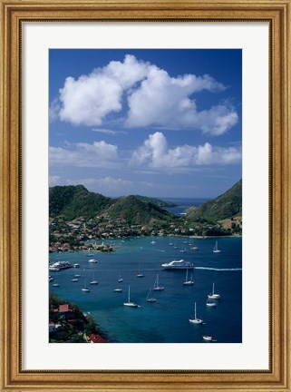 Framed French West Indies, Isle des Saintes, Bourg harbor Print