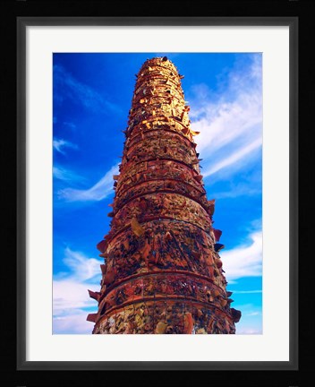Framed View of El Totem in Plaza del Totem, San Juan, Puerto Rico, Print