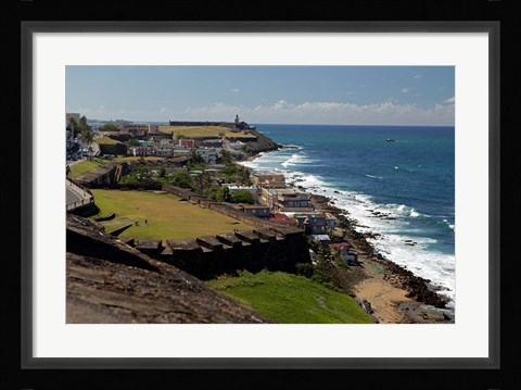 Framed Puerto Rico, San Juan View from San Cristobal Fort Print