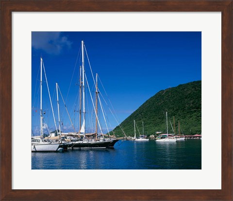 Framed Frenchmans Cay, Tortola, British Virgin Islands, Caribbean Print
