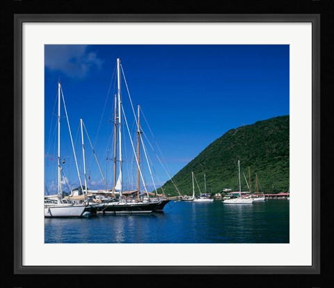 Framed Frenchmans Cay, Tortola, British Virgin Islands, Caribbean Print